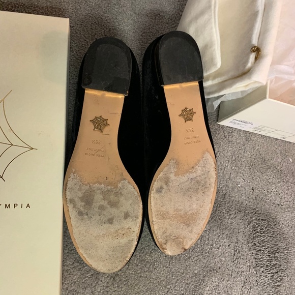 Charlotte Olympia Kitty Flats Black and Gold - Picture 5 of 12